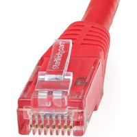 StarTech C6PATCH100RD 100Ft CAT6 Gigabit Ethernet Cable Molded RJ45 UTP Cord Red