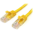 StarTech 45PATCH10YL 10Ft CAT5E Ethernet Cable Snagless RJ45 Patch Cord Yellow