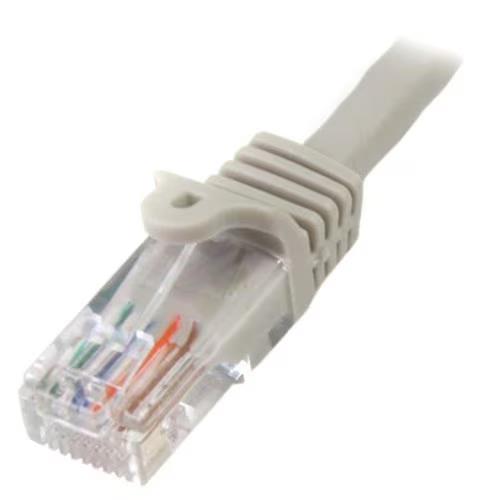 StarTech 45PATCH50GR 50Ft CAT5E Ethernet Cable Snagless RJ45 PoE Cord Gray