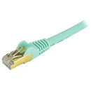 StarTech C6ASPAT15AQ 15Ft CAT6A Gigabit Ethernet Cable Snagless RJ45 PoE Aqua