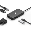 Microsoft Surface 1E4-00001 USB-C Travel Hub Docking Station HDMI VGA RJ45 Black