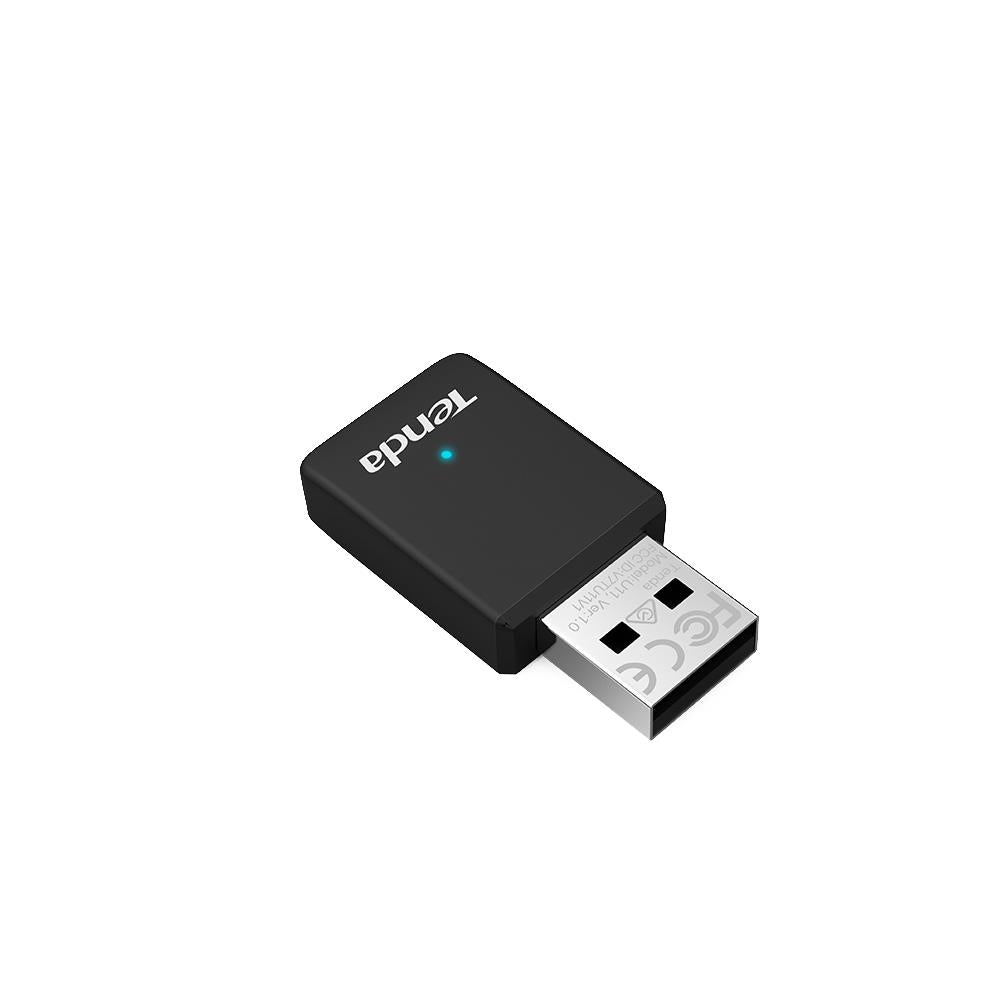 Tenda U11 AX900 11AC/AX Dual-band 2.4/5GHz Wi-Fi 6 USB 2.0 Adapter Black