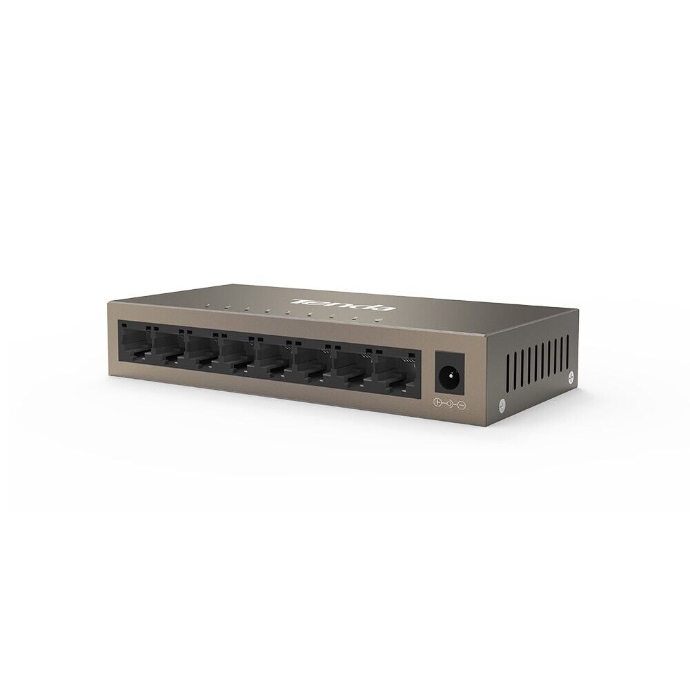 Tenda TEG1008M 8-Port Gigabit Desktop Unmanaged Switch Metal Case Black