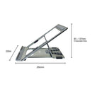 Amer Mounts AMRNS01DG Flat Folding Laptop Notebook Tablet Stand Dark Aluminum