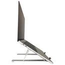 Amer Mounts AMRNS02 Compact Folding Laptop Notebook Tablet Stand Silver w Bag