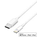 4XEM 4XUSBC8PIN6 6FT USB Type-C to 8-Pin Lightning Cable MFi Certified White