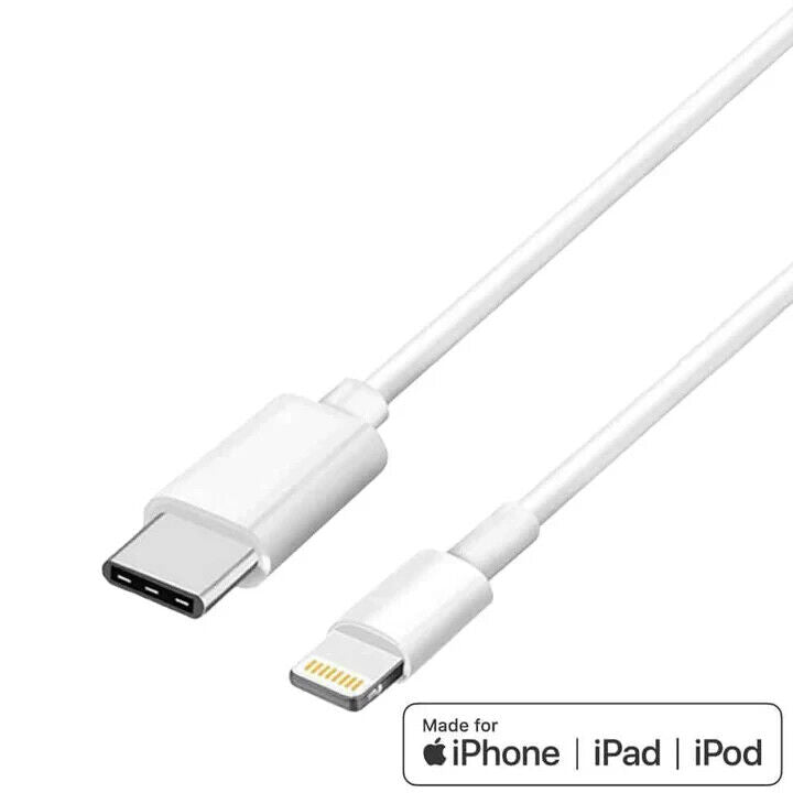 4XEM 4XUSBC8PIN6 6FT USB Type-C to 8-Pin Lightning Cable MFi Certified White