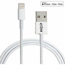 4XEM 4XAPPLKIT6 6ft 5W iPhone iPod Charging Kit USB-A MFi Cert White Cord