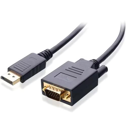 4XEM 4XDPMVGAMCBL 6FT DisplayPort to VGA M/M Adapter Cable 1920x1200 Black