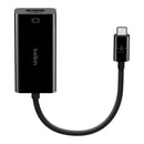 Belkin F2CU038BTBLK 4-in-1 Multiport USB-C to HDMI 4K Adapter USB-A ETH 100W PD