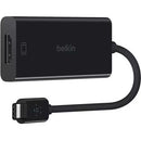 Belkin F2CU038BTBLK 4-in-1 Multiport USB-C to HDMI 4K Adapter USB-A ETH 100W PD