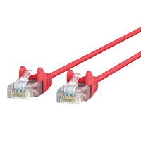 Belkin CE001B02-RED-S 2Ft CAT6 Slim Gigabit Snagless UTP Ethernet Cable Red