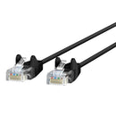 Belkin CE001B06-BLK-S 6Ft CAT6 RJ45 Slim Snagless Ethernet Network Cable Black