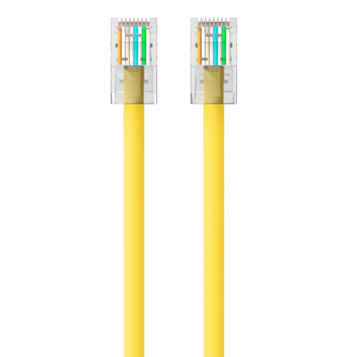 Belkin A3L980-10-YLW-S 10Ft CAT6 RJ45 Snagless Ethernet Network Cable Yellow