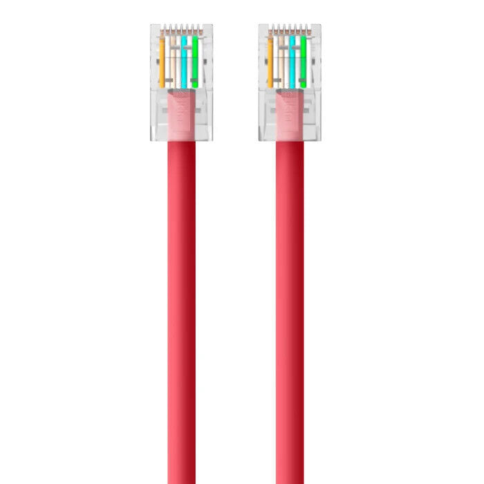 Belkin A3L980-15-RED-S 15Ft CAT6 RJ45 Snagless Ethernet Network Cable Red