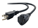 Belkin F3A110-06 6Ft Pro Series NEMA 5-15P/15R Power Extension Cord Cable Black