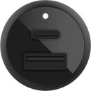 Belkin CCB004BTBK BoostCharge Dual Car Plug In USB-A/C Charger with PPS Black