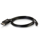 C2G 54302 10Ft Mini-DisplayPort mDP to DisplayPort DP 4K Audio Video Cable Black