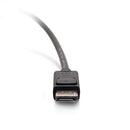 C2G 54401 6Ft DisplayPort Male w Latches to DisplayPort 4K 8K Round Cable Black