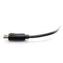 C2G 54401 6Ft DisplayPort Male w Latches to DisplayPort 4K 8K Round Cable Black