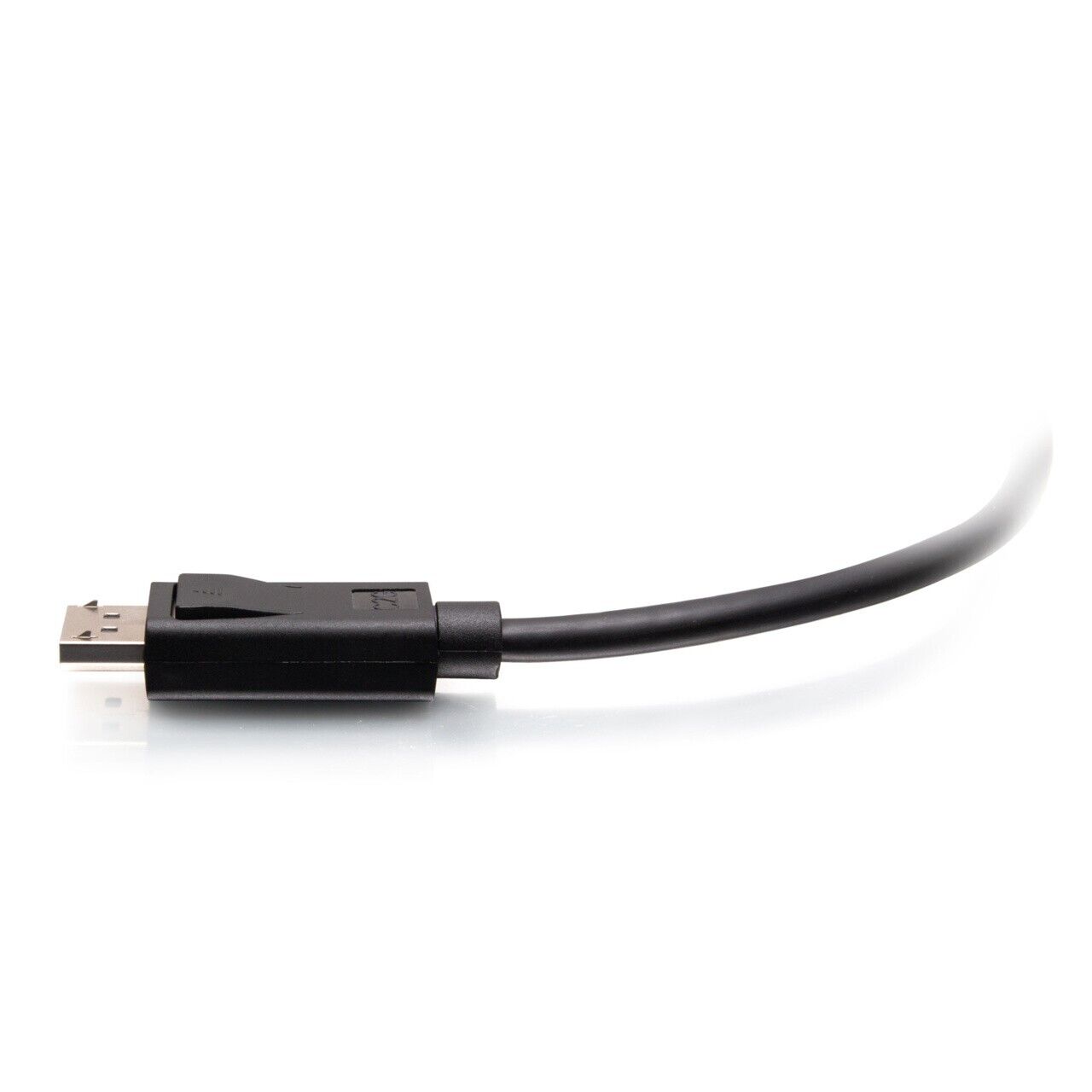 C2G 54402 10Ft DisplayPort Male w Latches to DisplayPort 4K 8K Round Cable Black