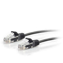 C2G 01106 7Ft (84") CAT6 Snagless Ethernet Network Slim Cable UTP Black