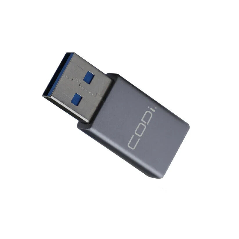 Codi ADP-AC10 USB-A to USB-C Adapter w/ 10Gbps Data Transfer Speed Gray Silver