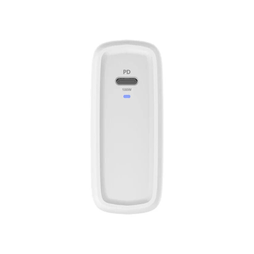 Codi A01118 100W Wall USB-C Fast Charger Power Delivery EPR Braided Cable White