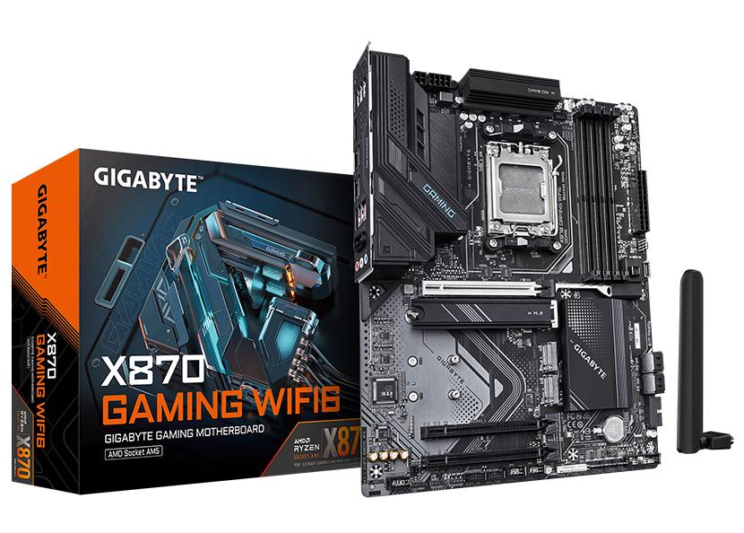 Gigabyte X870 GAMING WIFI6 MB AMD AM5 4xDDR5 M.2 SATA Redon HDMI 2Gbe-LAN ATX