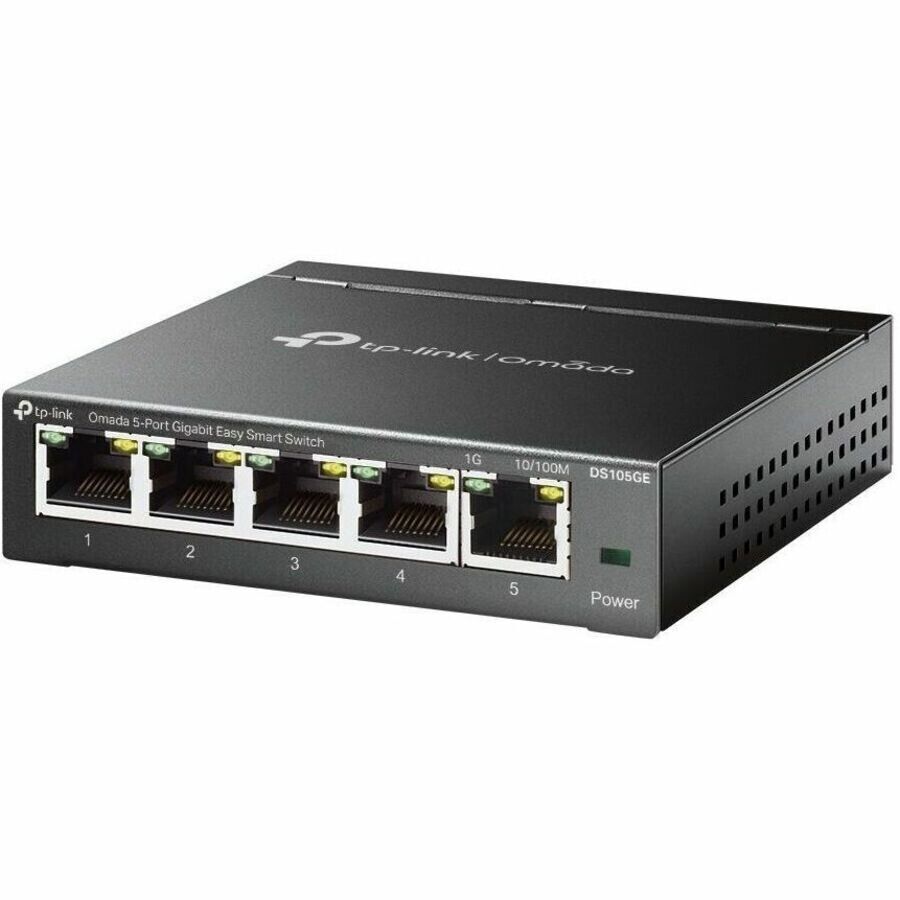 TP-Link DS105GE Omada 5-Port Gigabit Easy Smart Switch PORT: 5 Gigabit RJ45 Port