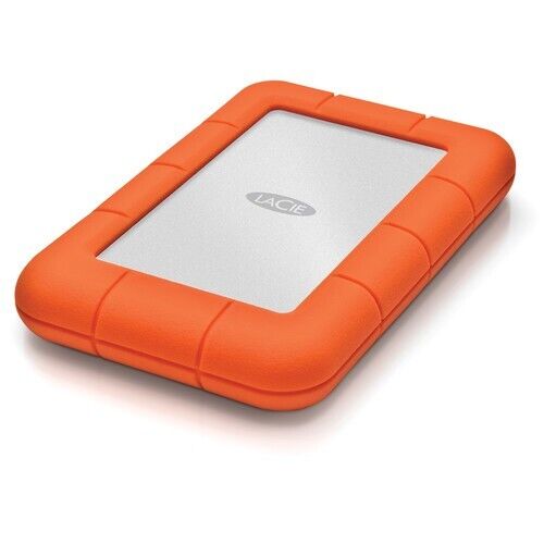 Lacie Seagate LAC9000298 Rugged Mini 2TB Compact Portable Hard Drive USB-C USB4