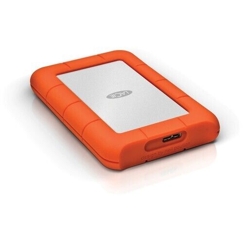 Lacie Seagate LAC9000298 Rugged Mini 2TB Compact Portable Hard Drive USB-C USB4