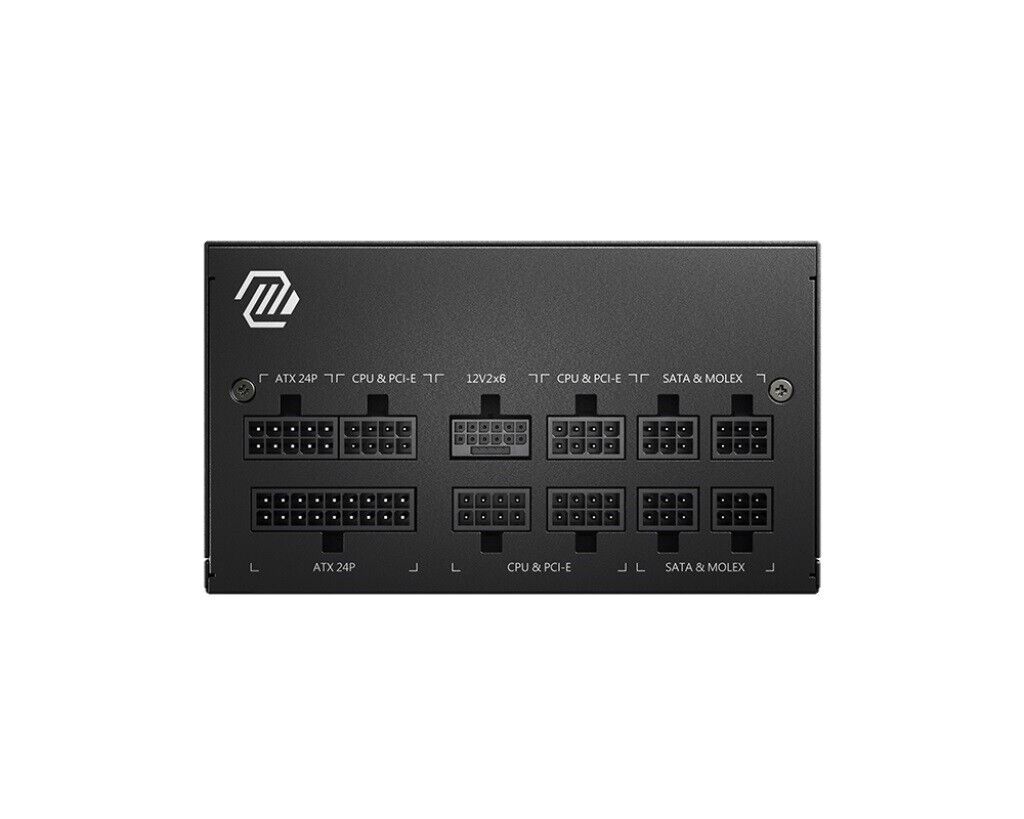 MSI MAGA850GLPCIE5II 80 Plus Gold 850W PCIE5 II ATX3.1 SATA Modular Power Supply