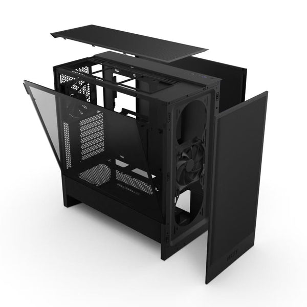 NZXT CC-H52FB-01 H5 Flow Compact Mid-Tower ATX GPU Cooling Airflow Case Black