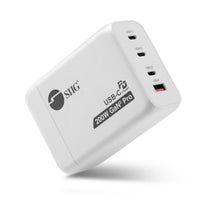 SIIG AC-PW1V11-S1 200W GaN PD 3x USB-C 1x USB-A 65W Portable Charger White