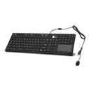 SIIG JK-US0W11-S1 Ind Medical Washable Dustproof 110-Key USB Keyboard w Touchpad