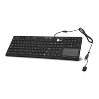 SIIG JK-US0W11-S1 Ind Medical Washable Dustproof 110-Key USB Keyboard w Touchpad