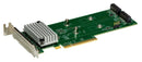 Supermicro AOC-SLG4-2H8M2-O Low Profile PCIe Gen 4.0 x8 M.2 SSD Card to 2 NVMe