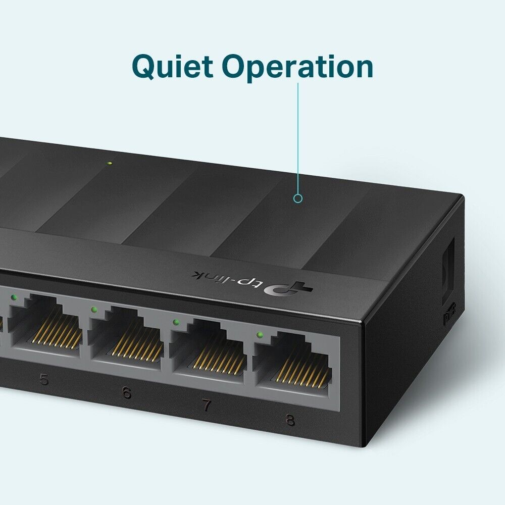 TP-Link LS1008G 8-Port Gigabit Desktop Desktop Unmanaged Switch Plastic Casing