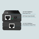 TP-Link POE150S Gigabit PoE Injector 802.3af Compliant for Phone AP IP Cam Black