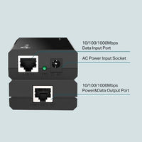 TP-Link POE150S Gigabit PoE Injector 802.3af Compliant for Phone AP IP Cam Black