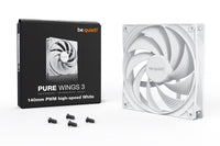 be quiet! BL113 PURE-WINGS-3 140mm PWM High Speed 4-Pole Fan Rifle Bearing White