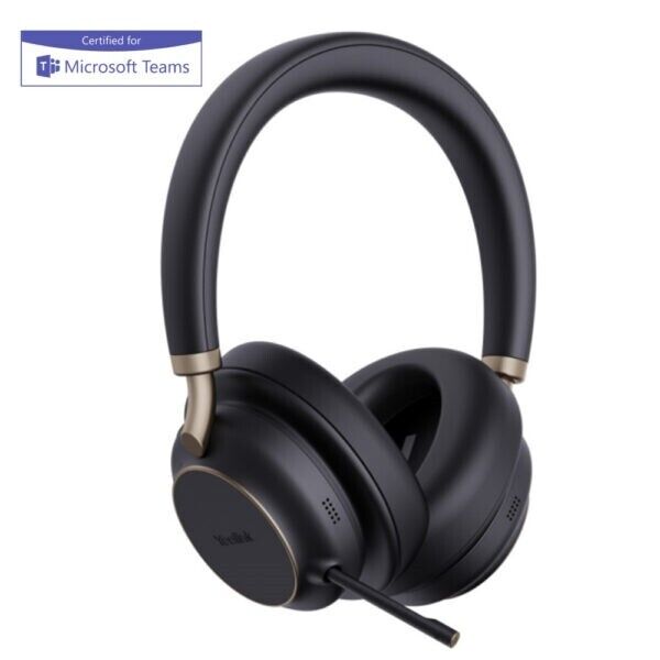 Yealink 1208658 BH76 Plus Teams Stereo Bluetooth USB-A Black Business Headset