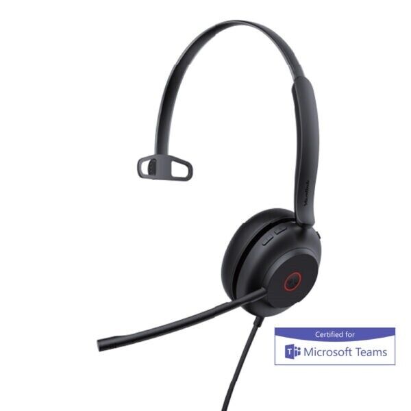 Yealink 1308135 UH35 Mono MS Teams USB Wired Headset Black