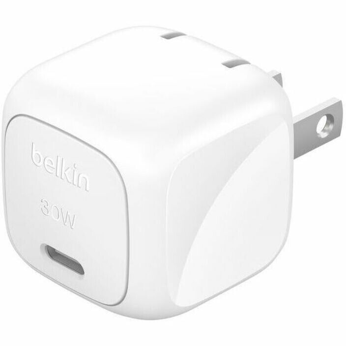 Belkin WCA008dqWH BoostCharge Compact USB-C 30W Wall Charger Cube White
