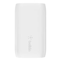 Belkin WCB007dqWH BoostCharge Portable Dual USB-C/A 12W Wall Fast Charger White