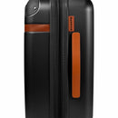 CHAMPS S1016C-BLACK Vintage Hardside Carry-On TSA Lock 360-Wheel USB Port Black
