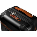 CHAMPS S1016C-BLACK Vintage Hardside Carry-On TSA Lock 360-Wheel USB Port Black