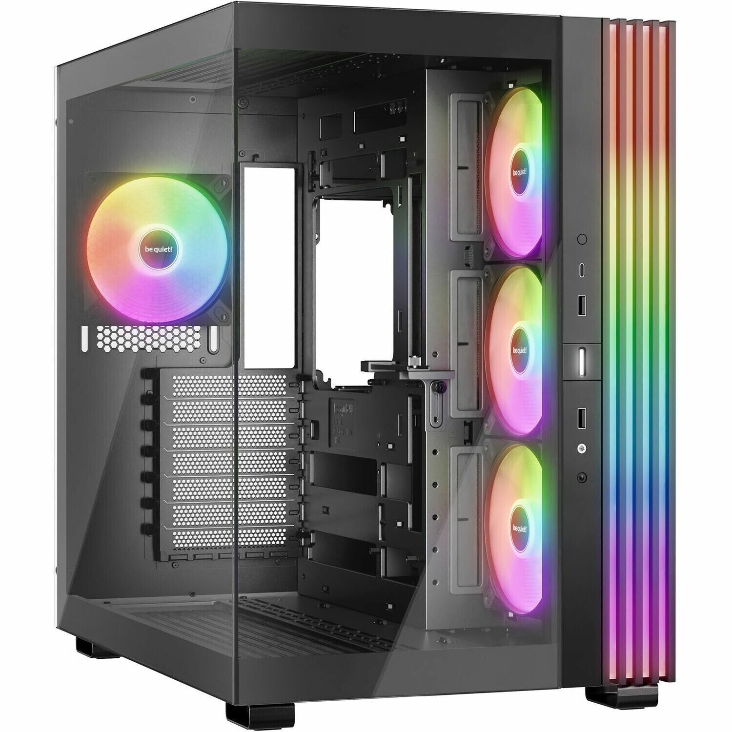 be quiet! BGW67 Light Base 600 LX Black Midi Tower - Black - Steel, Glass,