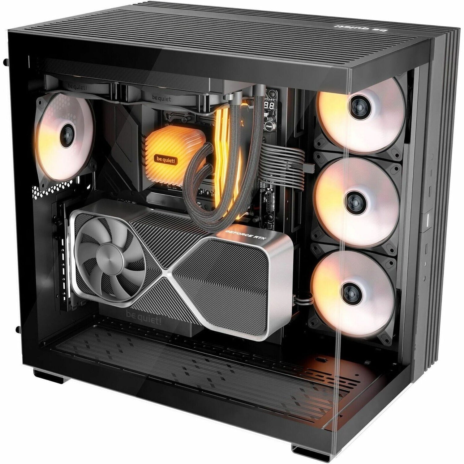be quiet! BGW67 Light Base 600 LX Black Midi Tower - Black - Steel, Glass,